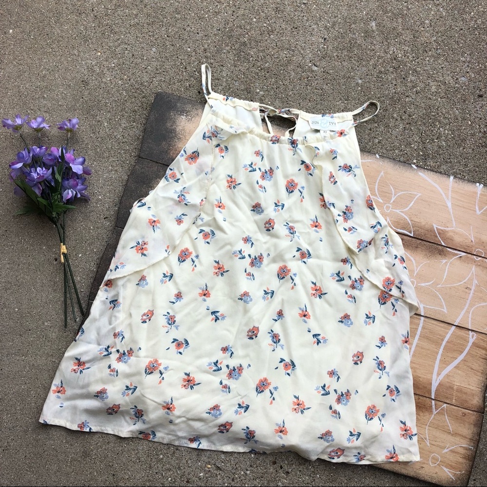 New Jun & Ivy Flower Print Tank Top Size XS